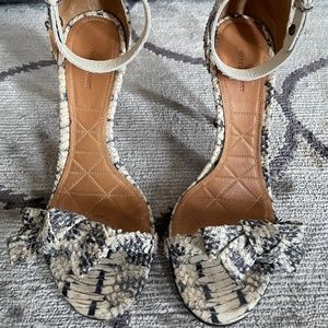 Isabel Marant Snake Skin Heel Sandals